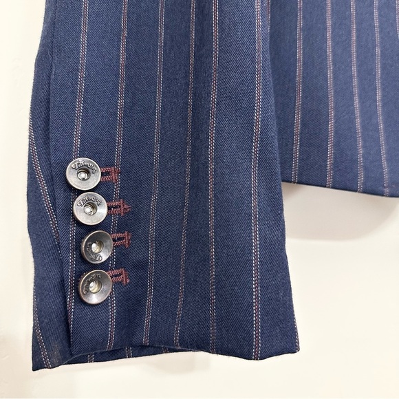 Fillmore Studios California Pinstripe Wool Blazer Jacket - Picture 6 of 11